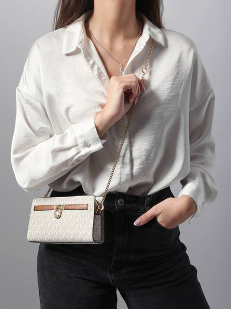 Cross Body Tas Hamilton Michael kors Beige hamilton F5GNXC0B ander zicht 1